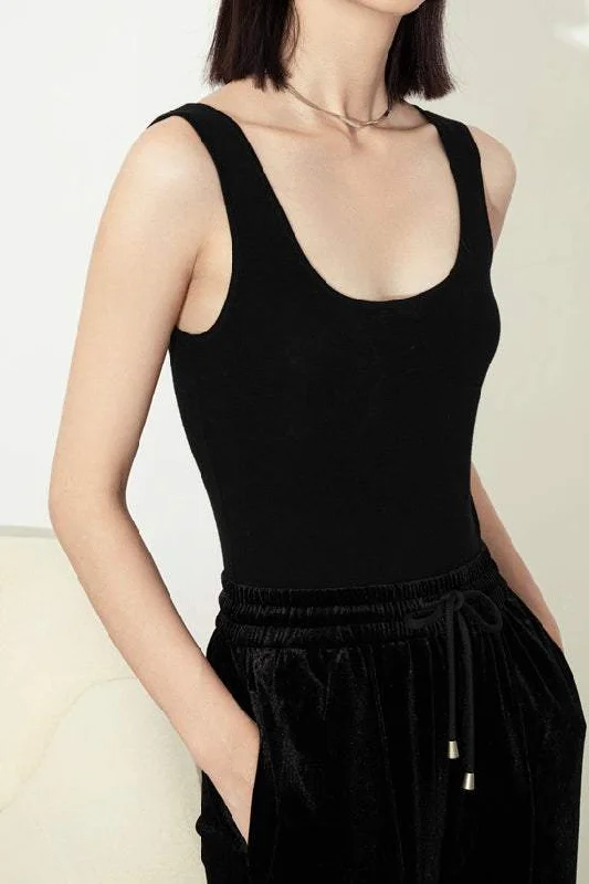 Stylish Women's Clothing Buy More, Save More Square Neck Tight Wool Knit Tank - 4 Colors Available