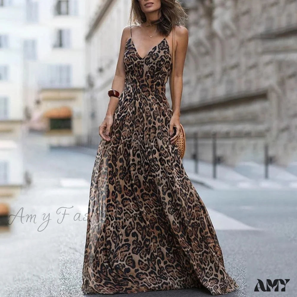 Women's Professional Clothes Limited Stock Amy Fashion - Gorgeous Slim Sleeveless Chiffon Long Maxi Dresses