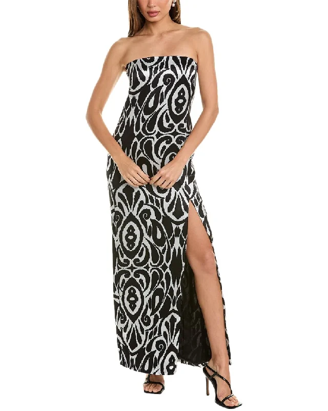 Women's Comfortable Lounge Attire Trendy Women's Wear Collection Nicholas Axelie Strapless Tube Gown