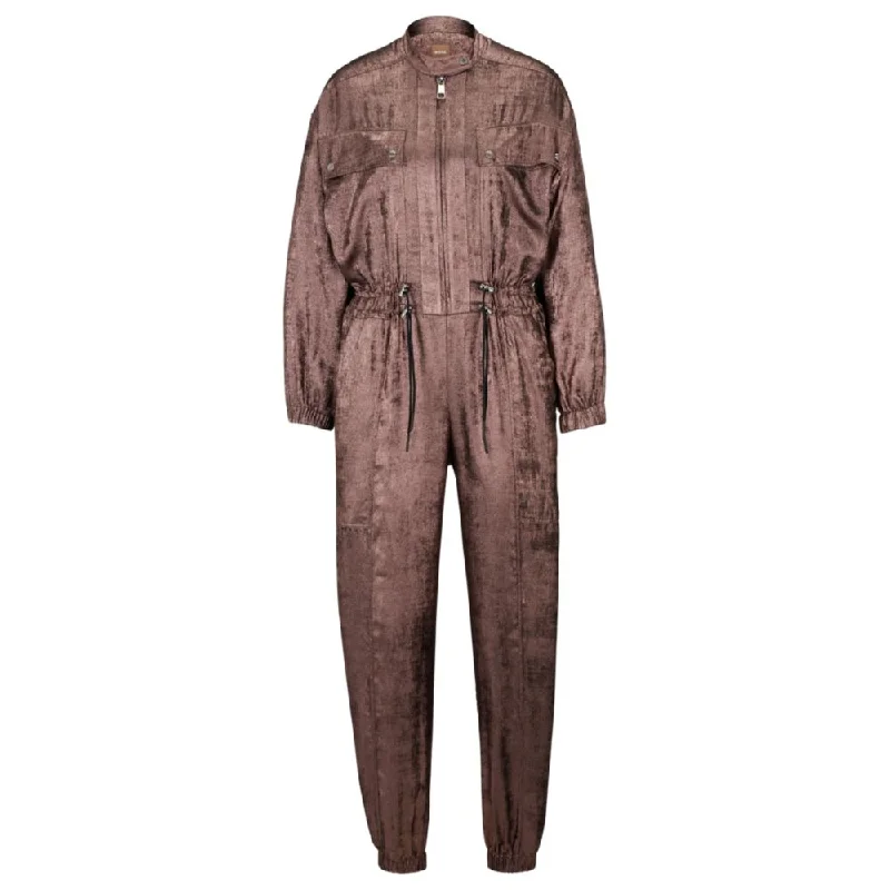 Affordable Women's Garments Best-Sellers Relaxed-fit jumpsuit in metallic material with elastic waist