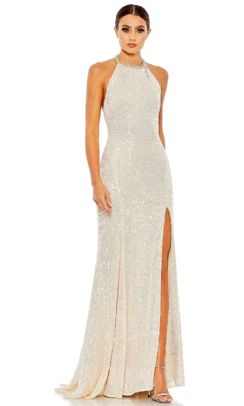 Women's Casual Attire Contemporary Elegance Ieena Duggal 26943 - Sequin High Neck Bridal Gown