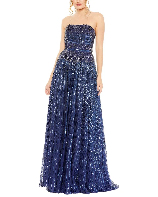 Modern Women's Attire Versatile Wardrobe Essentials Mac Duggal Strapless Embellished A-Line Gown