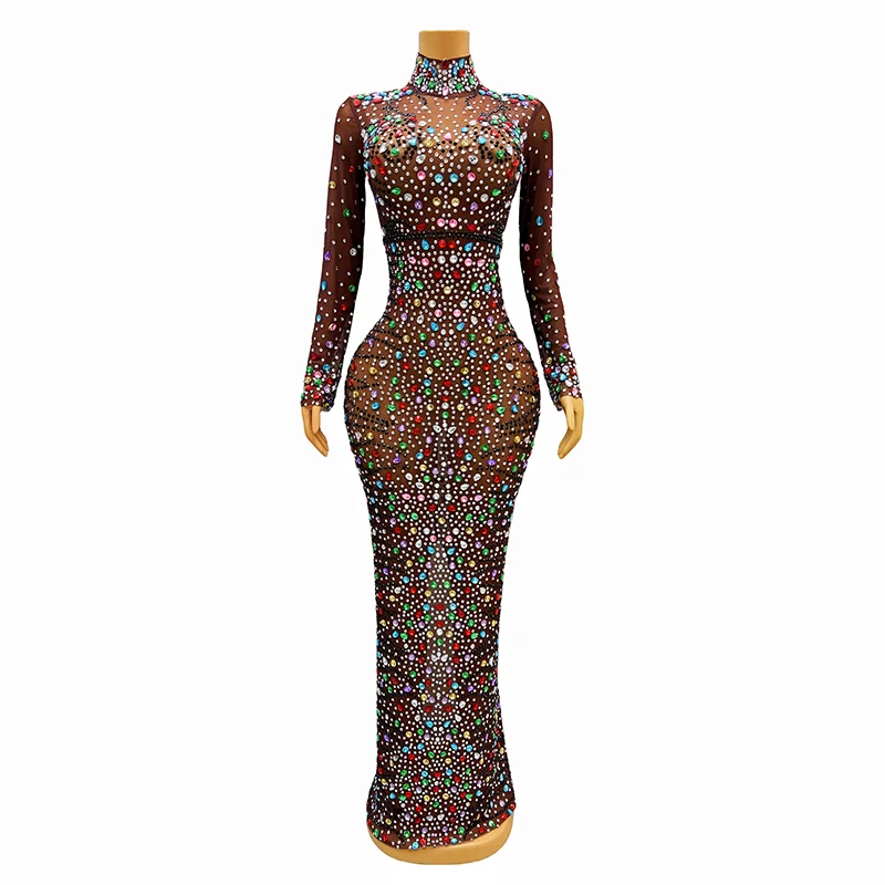 Women's Office Clothing Unleash Your Trend Driven Style Novance Y3366 Winter Clothes for Women 2024 Long Sleeves Beaded Dresses Luxury Women Gowns Evening Dresses Formal Party