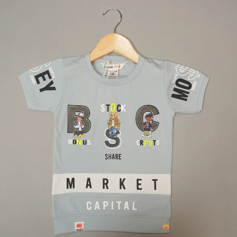 Women's Evening Outfit Trendy Styles Solid Graphic Print T-Shirts For Boys