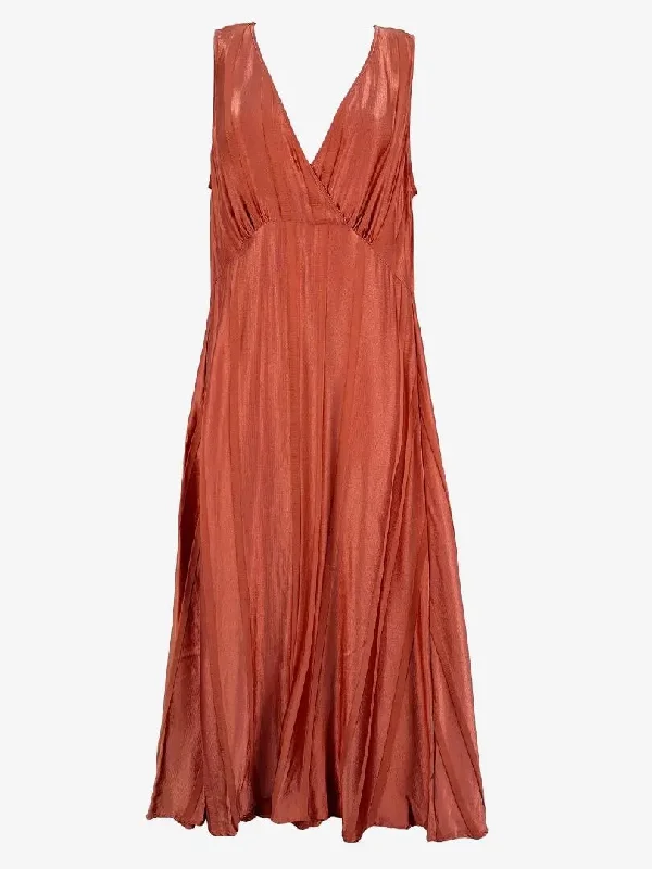 Women's Clothing Outfit Set Latest Fashion Witchery Dusty Rose Satin Evening Dress Size 10