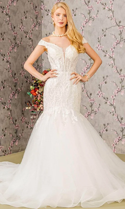 Women's Seasonal Attire Feminine Flow GLS by Gloria Bridal GL3490 - Embroidered Trumpet Ballgown