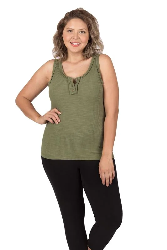 Women's Outerwear Clothing Sale Event, Prices Rock Ribbed Button-Front Layering Tank Top