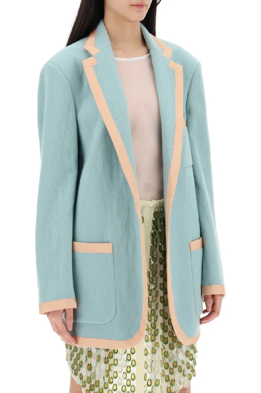 Women's Clothes And Apparel Get The Latest Trends Dries Van Noten Shetland Fabric Blazer Candle