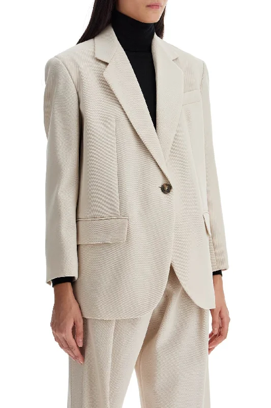 Women's Clothes And Apparel Sets Chic Trend Collection Weekend Max Mara Single-Breasted Cavalry Blazer