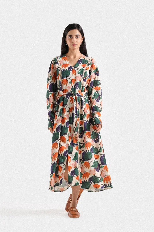 Women's Casual Apparel For Weekends End-Of-Season Clearance Floral Long Dress