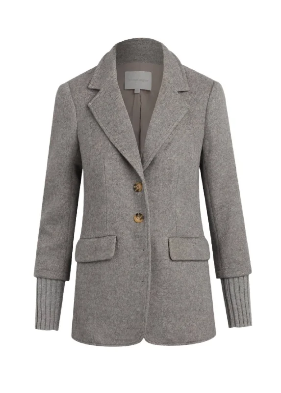 Women's Clothes Fashion Forward, Function First Women's City Blazer In Frost Grey