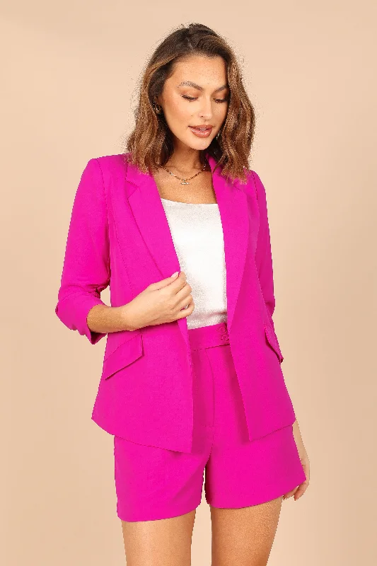 Women's Elegant Apparel Trendy Threads Audrey Blazer - Magenta