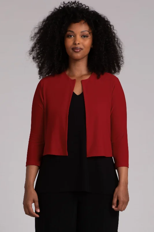 Women's Office Clothing Clearance Event Classic Bolero Cardigan | Red