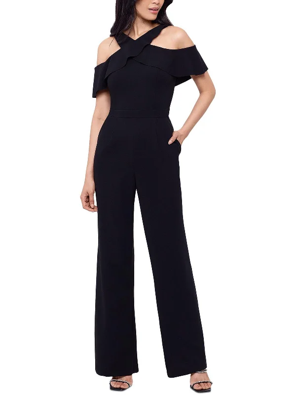 Women's Loungewear Clothes Stylish Looks Womens Ruffled Pockets Jumpsuit