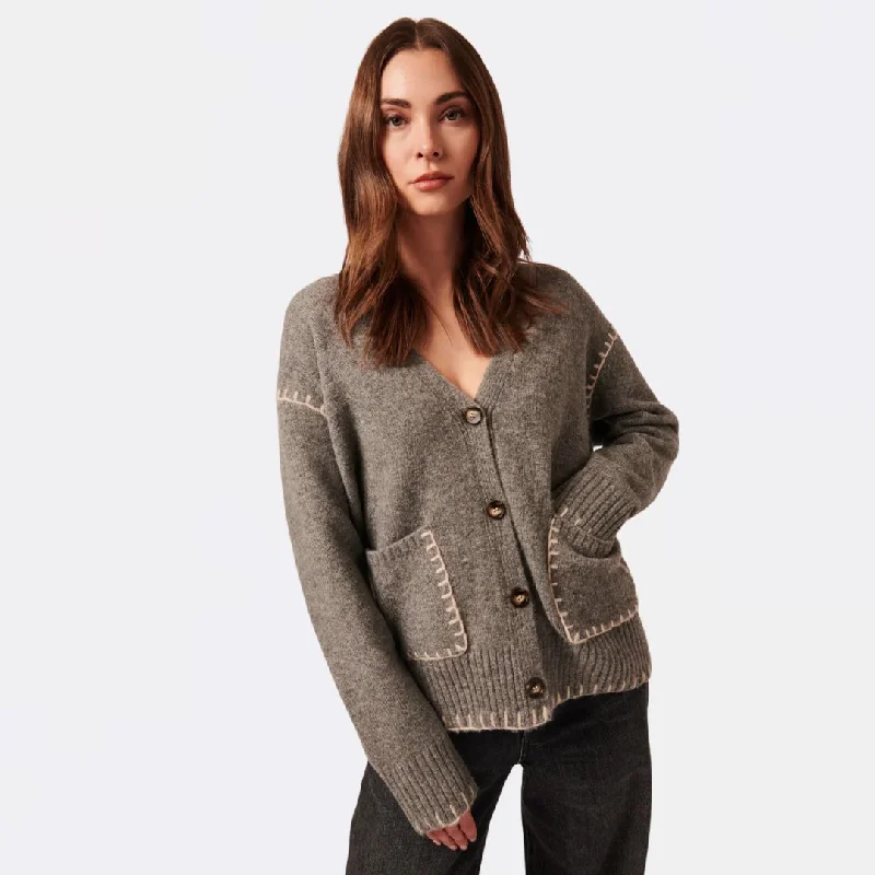 Women's Stylish Professional Garments Flash Sale Now Noelle Cardigan (Smoky Quartz)