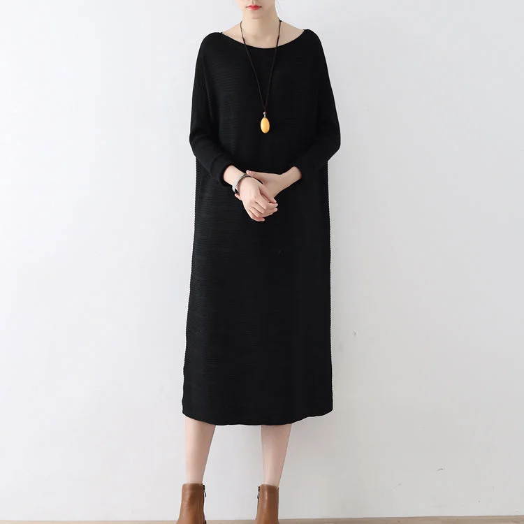 Women's Formal Event Outfit Holiday Attire Sale 2024 winter black sweater dresses plus size knit dress warm cotton winter clothing outwear