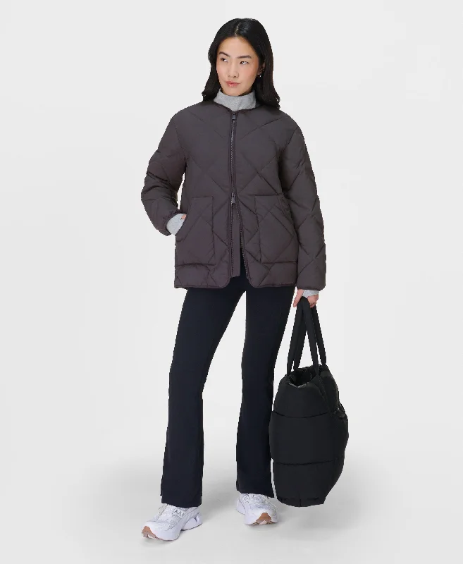 Affordable Women's Apparel Wardrobe Refresh On The Move Quilted Jacket Sb9382 Urban-Grey