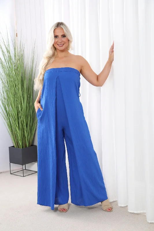 Women's Clothing Trendy Women’S Wear Florentine Jumpsuit Royal Blue