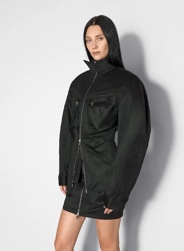 Vintage-Inspired Garments Style Redefined black cargo jacket