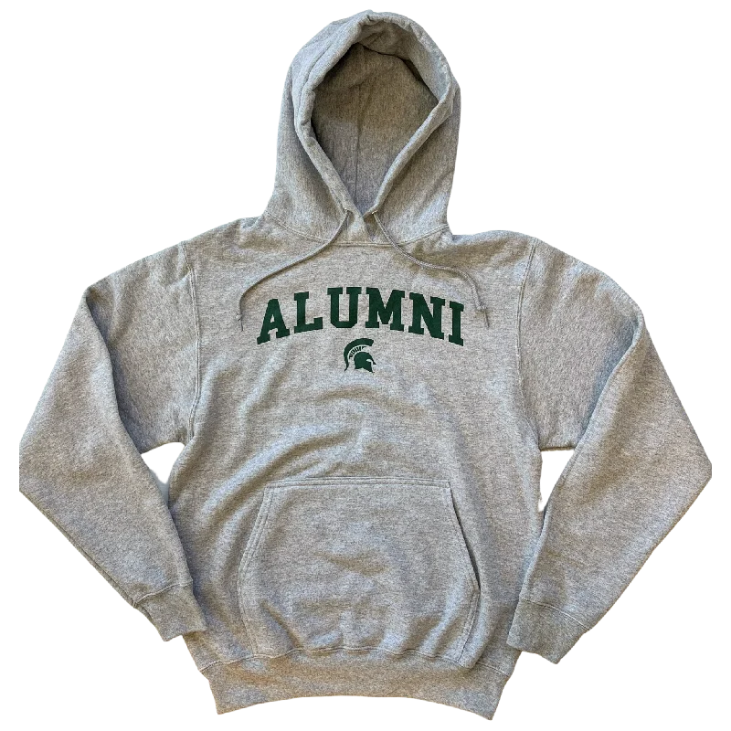 Women's Vacation Clothes Evening Elegance Michigan State Alumni Gray Hoodie